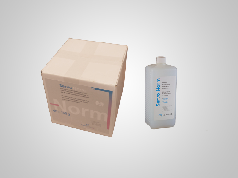 Einbettmasse - Servo-Norm 40x150g inklusive 1l Liquid