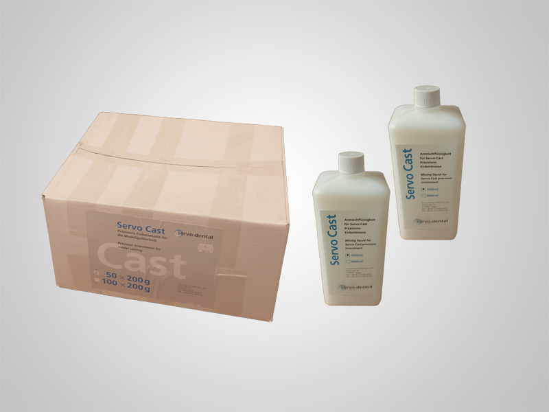 Einbettmasse - Servo-Cast 50x150g inklusive 2l Liquide